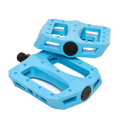 S&M Hoder BTM Platform Pedals-Cyan Blue