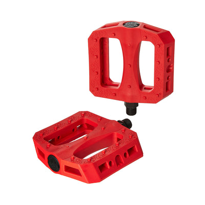 S&M Hoder BTM Platform Pedals-Red