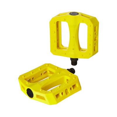 S&M Hoder BTM Platform Pedals-Yellow