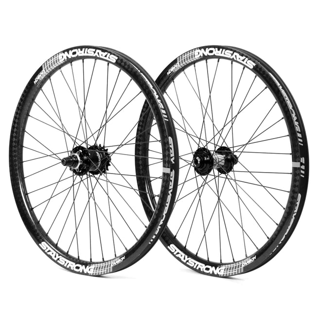 Stay Strong DVSN V3 Pro Cruiser Carbon BMX Race Wheelset-24x1.75&quot; - 1