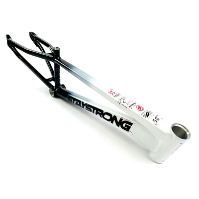 Stay Strong For Life V5 V-Brake  Alloy BMX Race Frame-White/Black