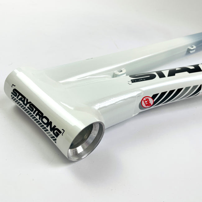 Stay Strong For Life V5 V-Brake  Alloy BMX Race Frame-White/Black - 2