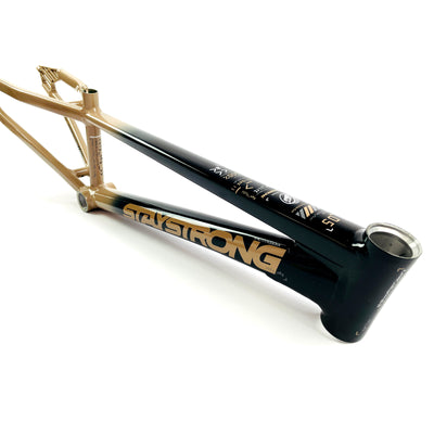 Stay Strong For Life V5 Disc Alloy BMX Race Frame-Black/Tan