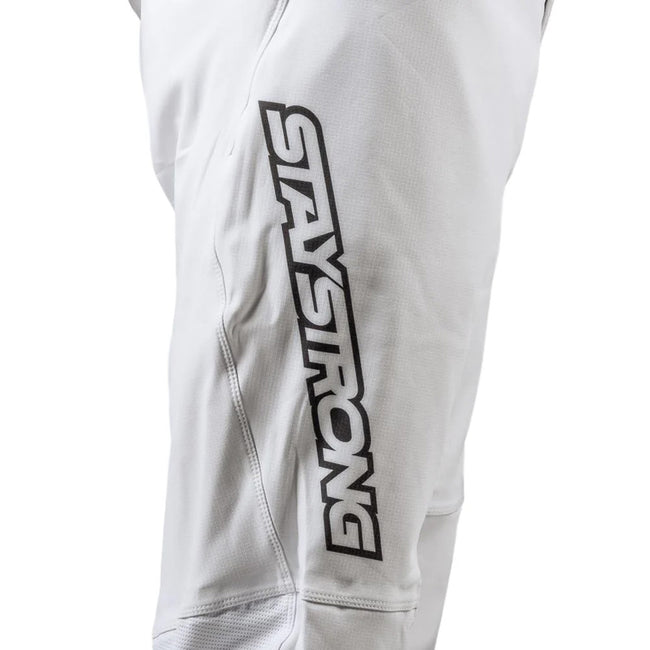 Stay Strong V3 BMX Race Pants-White/Black - 4