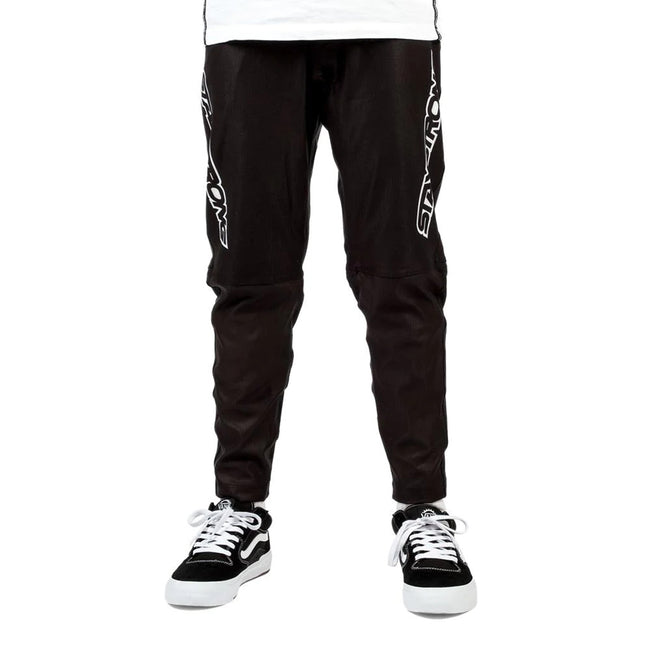 Stay Strong V3 Youth BMX Race Pants-Black/White - 2