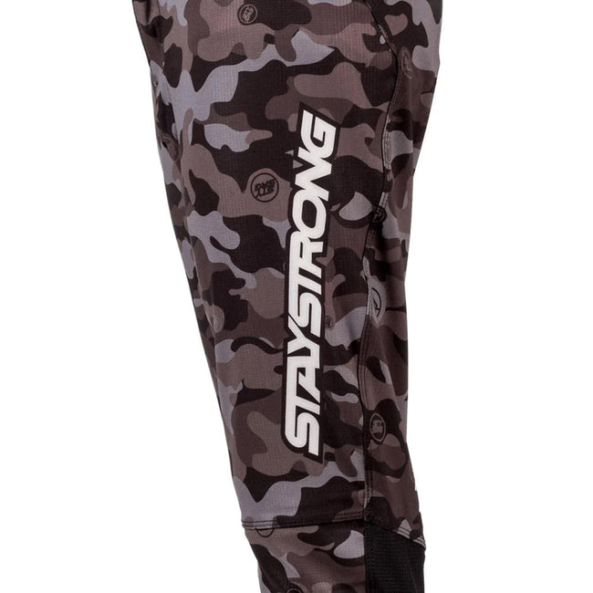 Stay Strong V3 Youth BMX Race Pants-Grey Camo - 3