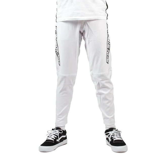 Stay Strong V3 Youth BMX Race Pants-White/Black - 3