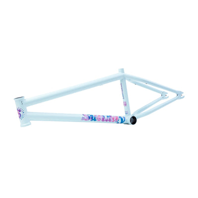 Sunday Nightshift BMX Freestyle Frame-Matte Sky Blue with Tie Dye Sticker