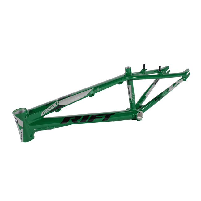 Tangent Rift Disc ES20D BMX Race Frame-Gloss Green/Grey-Black Decals - 1