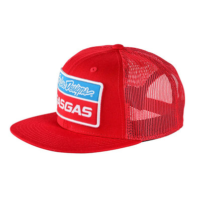 Troy Lee Designs GasGas Team Stock Snapback Hat-Red-OSFM