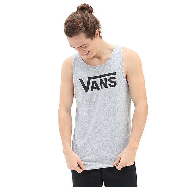 Vans Classic Tank Top-Athletic Heather/Black - 3