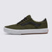 Vans Gilbert Crockett Corduroy Shoes-Olive/Black - 2