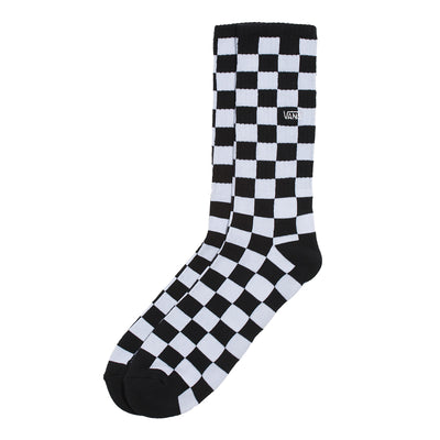 Vans Men's Checkerboard Crew Socks-Black/White Check