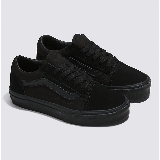 Vans Old Skool Kids Shoes-Black/Black - 2