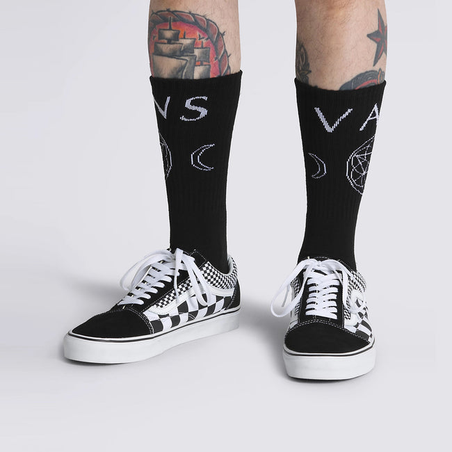 Vans Perris and Dennis Crew Socks-Black - 2