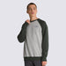 Vans Rutland Crew Sweatshirt-Cement Heather/Deep Forrest - 3