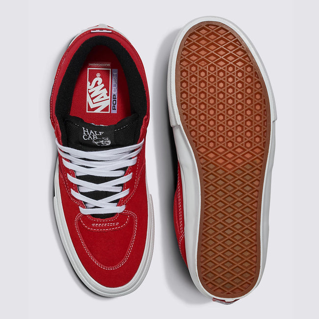 Vans Skate Half Cab BMX Shoes-Red/White - 3