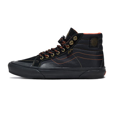 Vans X Spitfire Wheels Skate Sk8-Hi Reissue BMX Shoes-Black/Flame