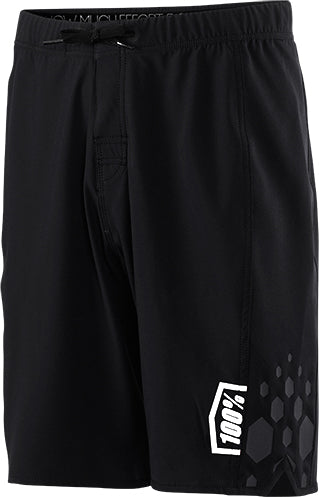 100% Athletic Shorts-Draft Black