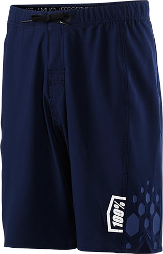 100% Athletic Shorts-Draft Navy