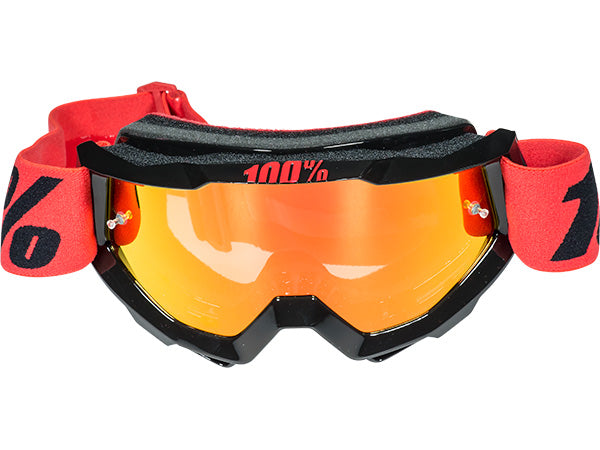 100% Accuri Youth Goggles-Inferno-Mirrored Red Lens - 2