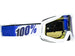 100% Strata Moto Goggles-Ice Age-With Mirrored Blue Lens - 1