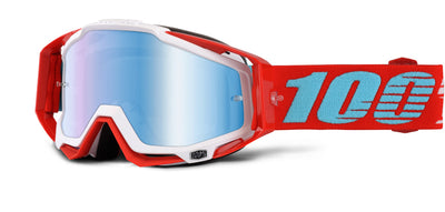 100% Racecraft Goggles-Kepler-Mirror Blue Lens