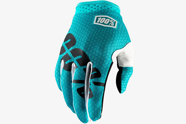 100% ITrack Glove-Teal - 1