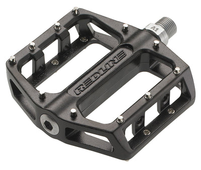 Redline Sealed Bearing Lo-Profile Aluminum Platform Pedal-Black