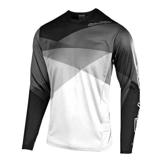 Troy Lee Designs 2019 Sprint Jet BMX Race Jersey-White/Grey - 2