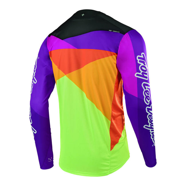 Troy Lee Designs 2019 Sprint Jet BMX Race Jersey-Orange/Purple - 2