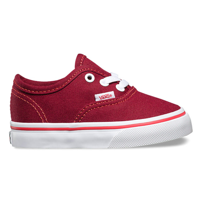 Vans Pop Check Authentic Shoes-Toddler-Rhubarb/Bittersweet - 1