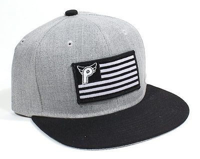 Profile Nation Snapback Hat - Gray/Black