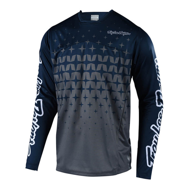 Troy Lee Sprint BMX Race Jersey-Megaburst Gray/Navy - 1