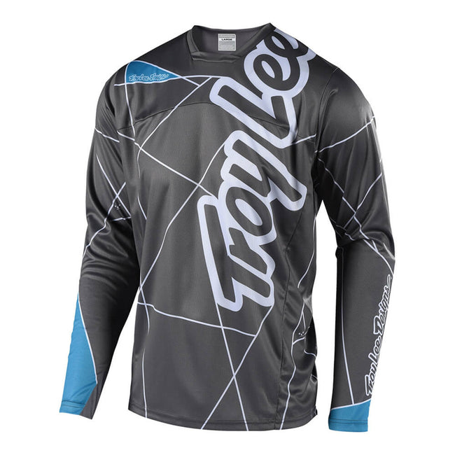 Troy Lee Sprint BMX Race Jersey-Metric-Gray/Ocean - 2