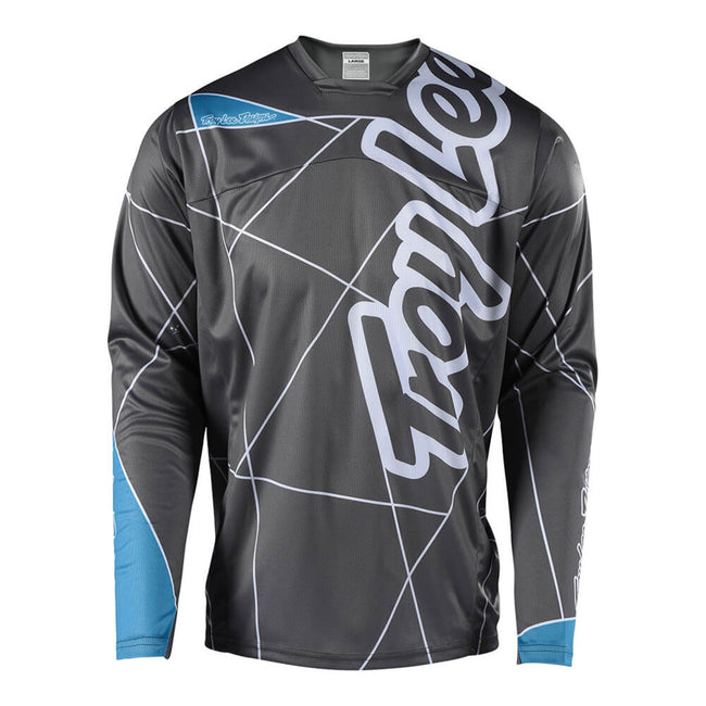 Troy Lee Sprint BMX Race Jersey-Metric-Gray/Ocean - 1