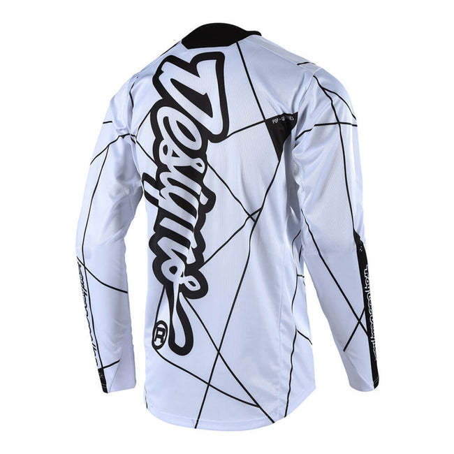 Troy Lee Sprint BMX Race Jersey-Metric-White/Black - 2