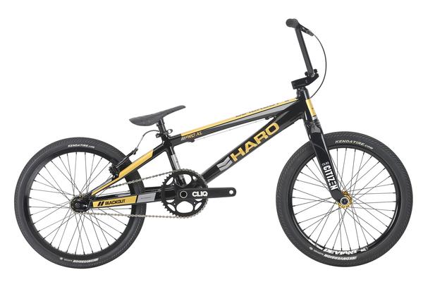 Haro Blackout XXL BMX Bike-Gloss Black/Gold - 1