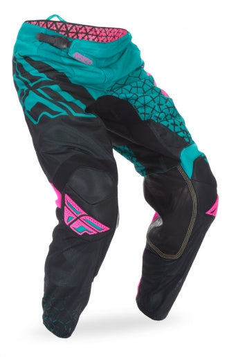 Fly Racing 2016 Kinetic Mesh Trifecta Pants-Teal/Pink/Black - 1