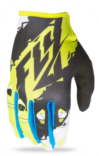 Fly Racing 2017 Kinetic Glove-Black/Lime - 1