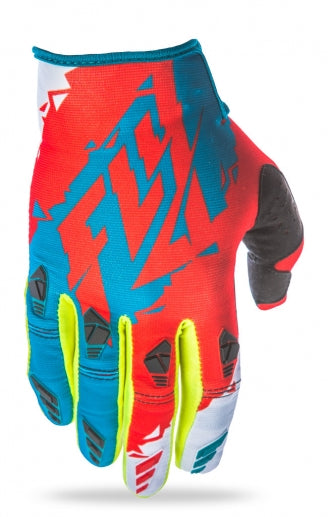 Fly Racing 2017 Kinetic Glove-Dark Teal/Red