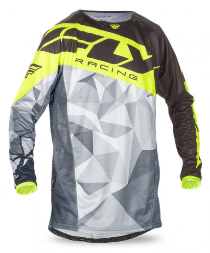 Fly Racing 2017 Kinetic Crux BMX Race Jersey-Black/Hi-Vis - 1