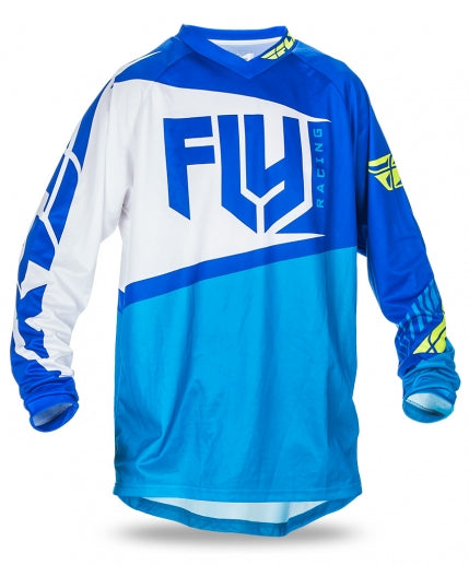 Fly Racing 2017 F-16 BMX Race Jersey-Blue/Hi-Vis - 1