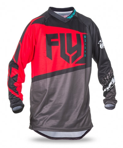 Fly Racing 2017 F-16 BMX Race Jersey-Red/Black/Gray