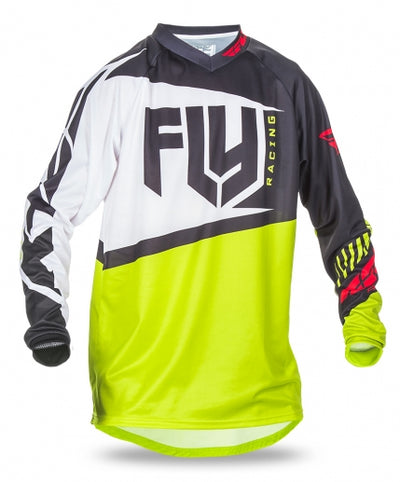 Fly Racing 2017 F-16 BMX Race Jersey-Black/Lime