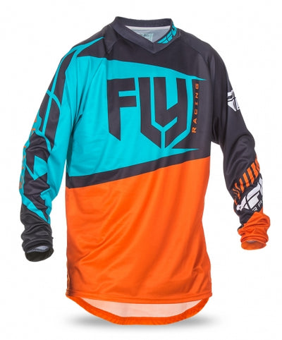 Fly Racing 2017 F-16 BMX Race Jersey-Orange/Teal