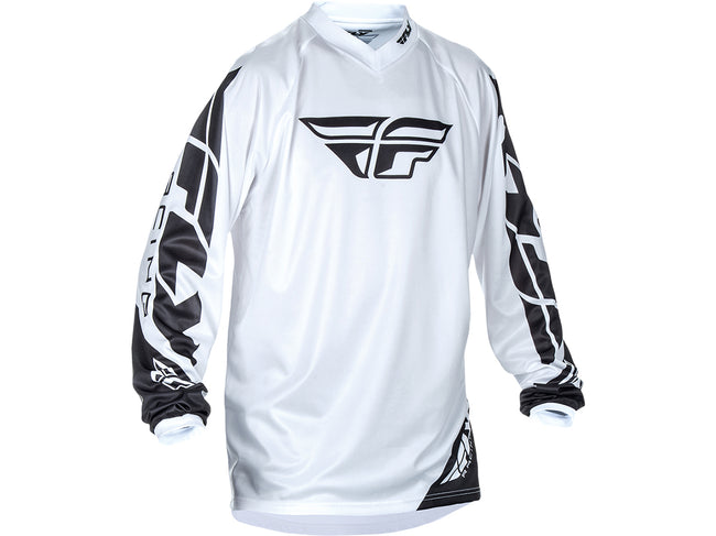 Fly Racing 2018 Universal BMX Race Jersey-White - 1