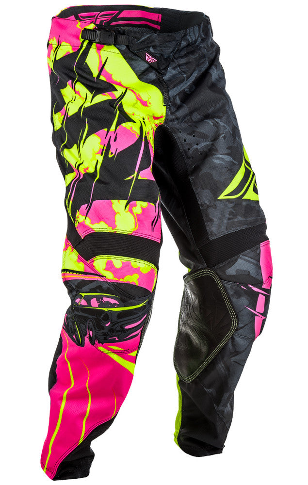 Fly Racing 2018 Kinetic Outlaw Pants - Neon Pink/Hi-vis - 1