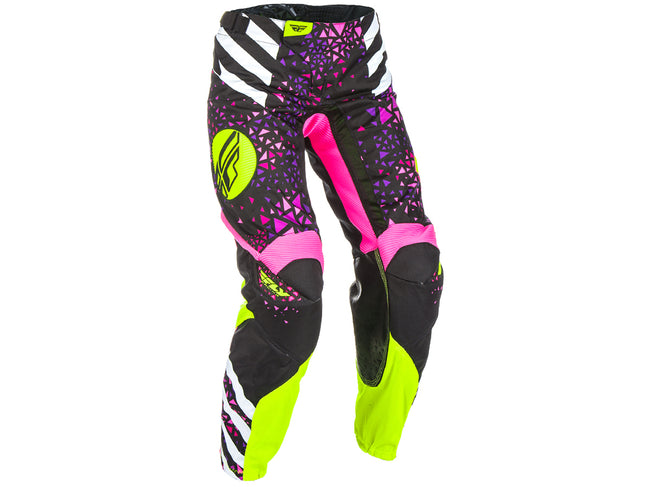 Fly Racing 2018 Kinetic Women&#39;s Race Pant - Neon Pink/Hi-Vis - 1