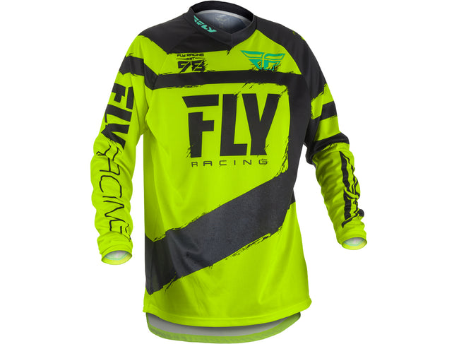 Fly Racing 2018 F-16 BMX Race Jersey-Black/Hi-Vis - 1